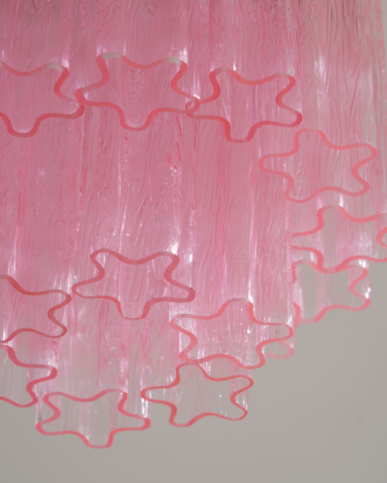 Fiora Pink Murano Glass Ceiling Lamp - Vakkerlight