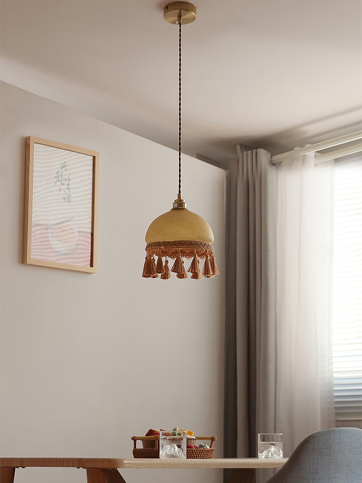 French Tassels Brass Pendant Light - Vakkerlight