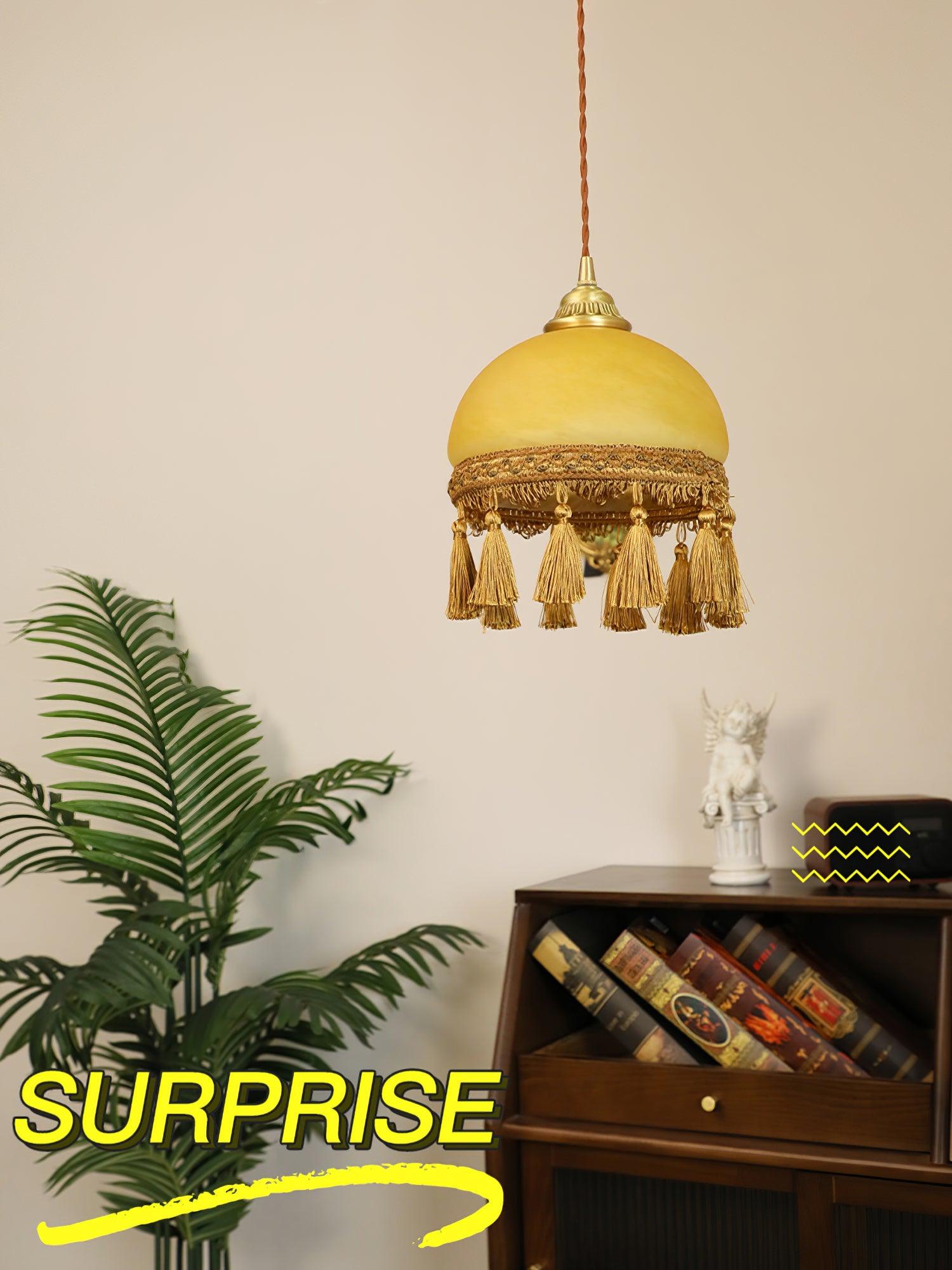 French Tassels Brass Pendant Light - Vakkerlight