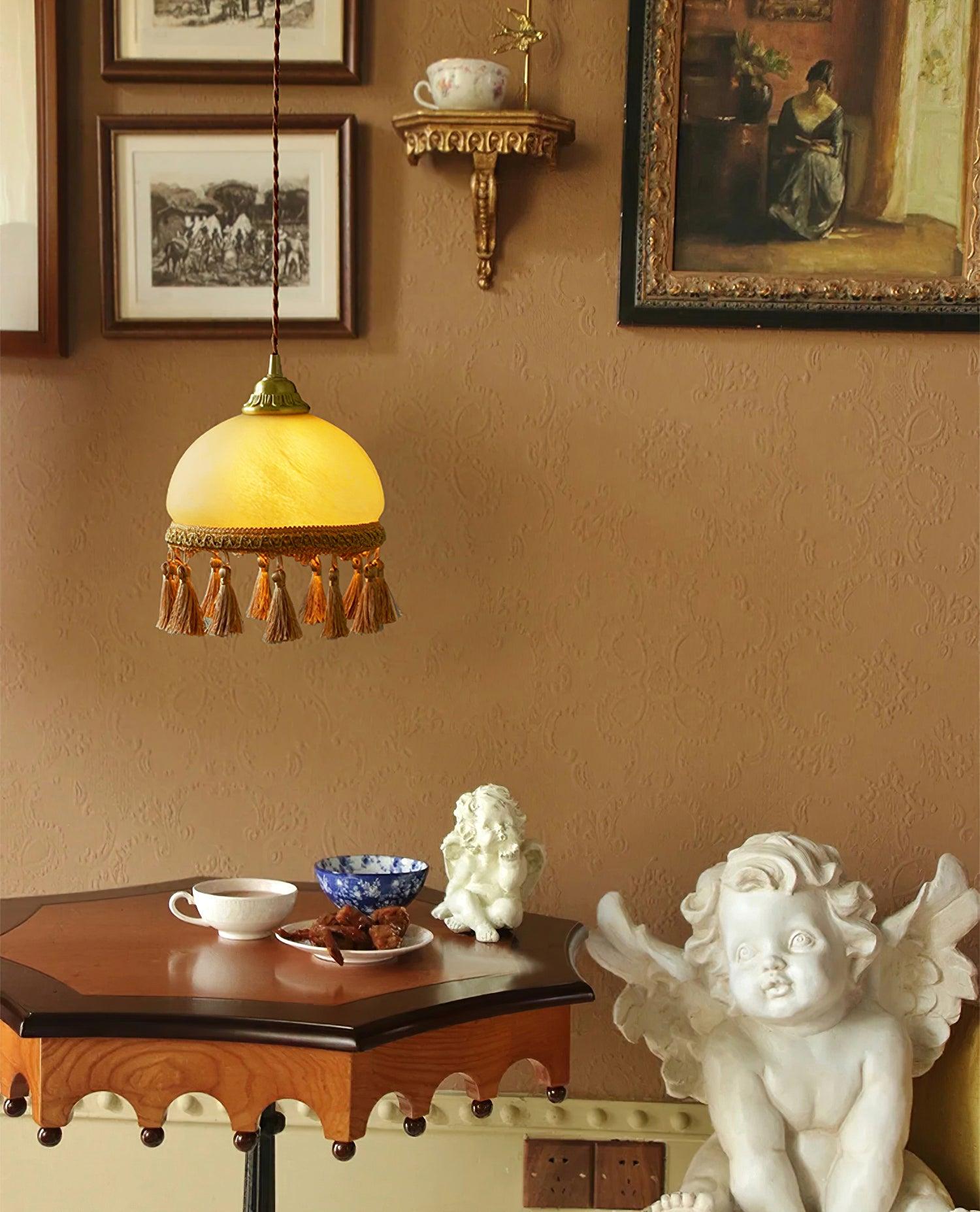 French Tassels Brass Pendant Light - Vakkerlight