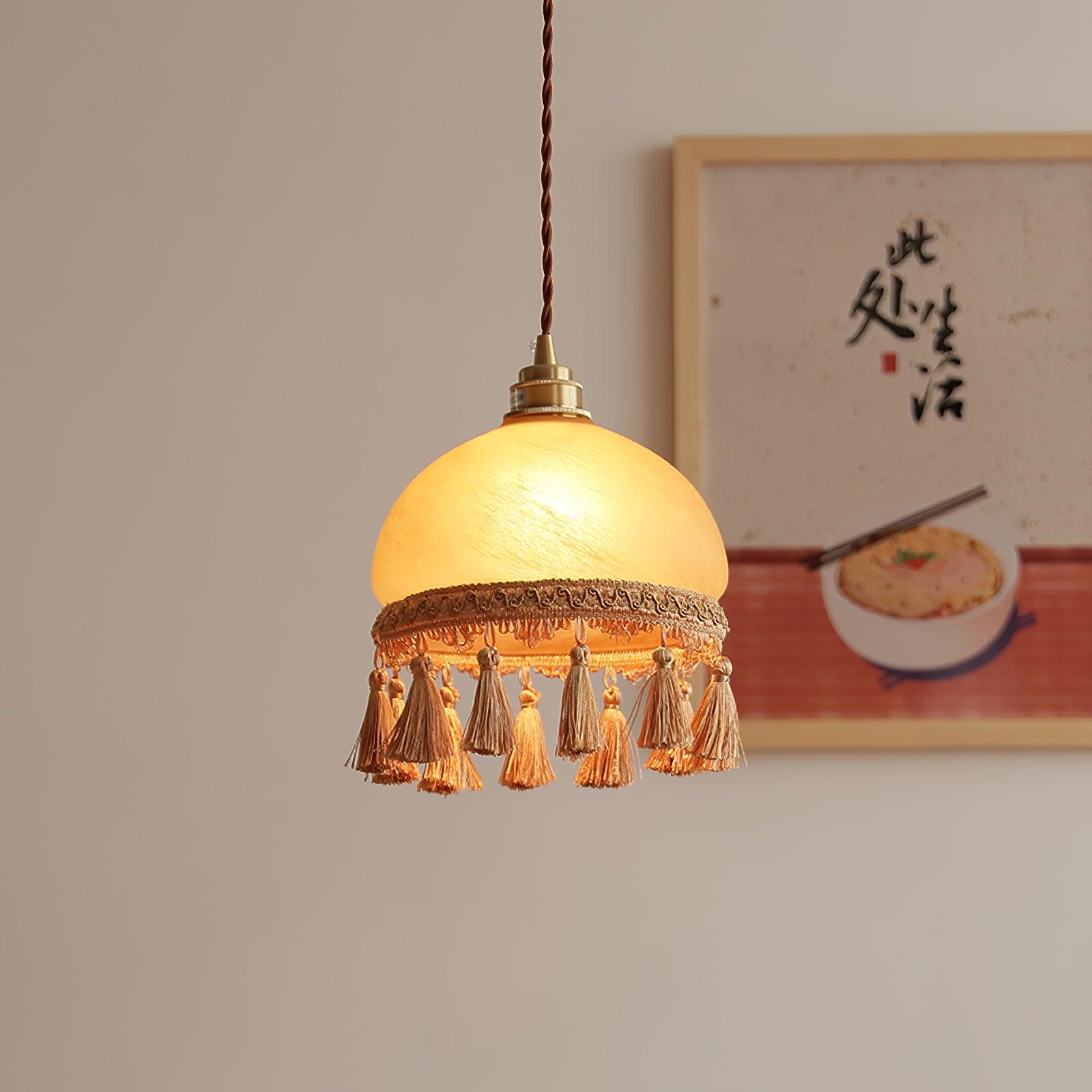 French Tassels Brass Pendant Light - Vakkerlight