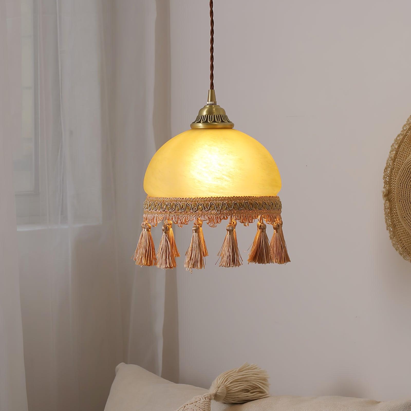French Tassels Brass Pendant Light - Vakkerlight