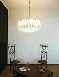 Petals White Murano Chandelier - Vakkerlight