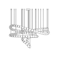 Gabriel Gold Chandelier - Vakkerlight