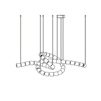 Gabriel Gold Chandelier - Vakkerlight