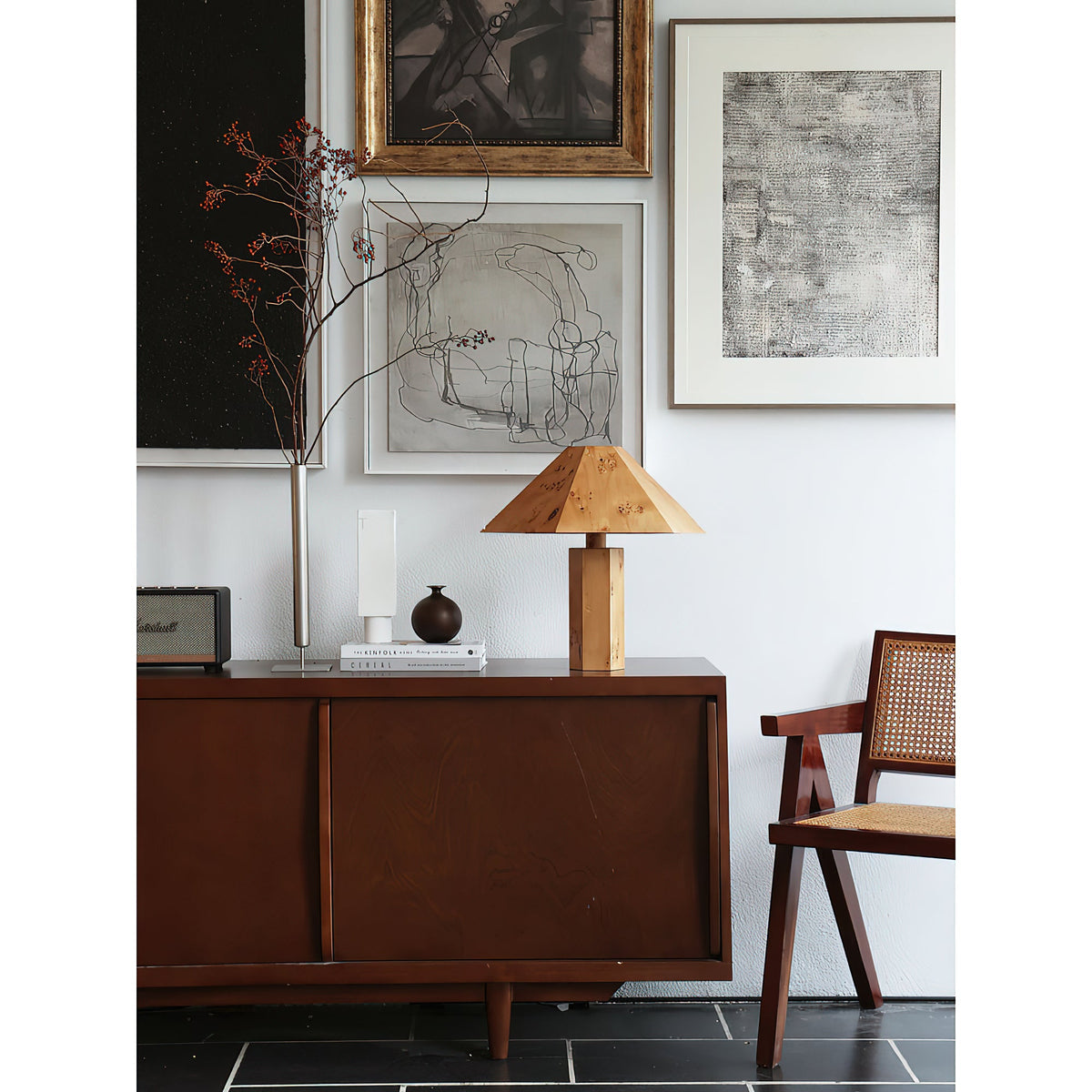 Vakker Limited Burl Bark Table Lamp — Detail View 11