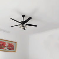 Black Vintage Ceiling Fan - Vakkerlight