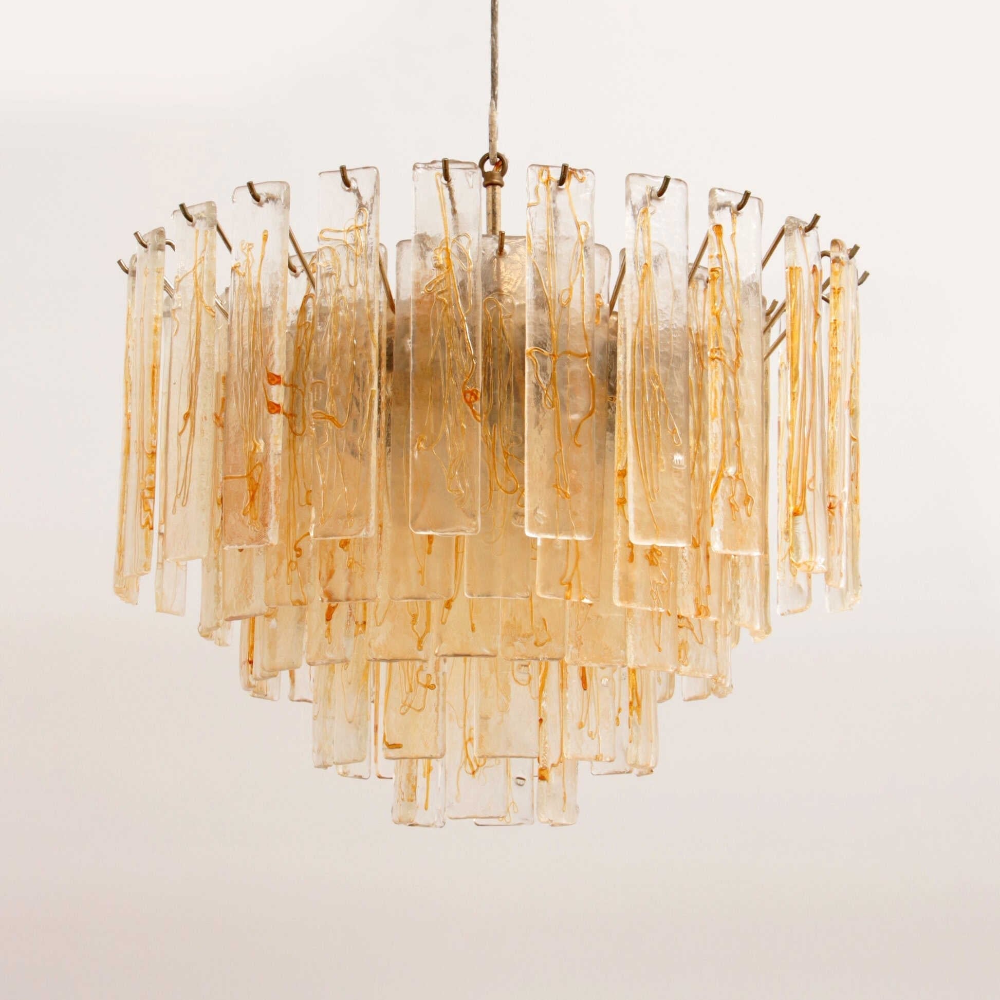 Golden Amber Murano Glass Chandelier - Vakkerlight