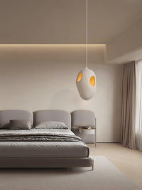 Hand - Built White Pendant Lamp - Vakkerlight