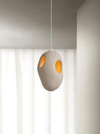 Hand - Built White Pendant Lamp - Vakkerlight