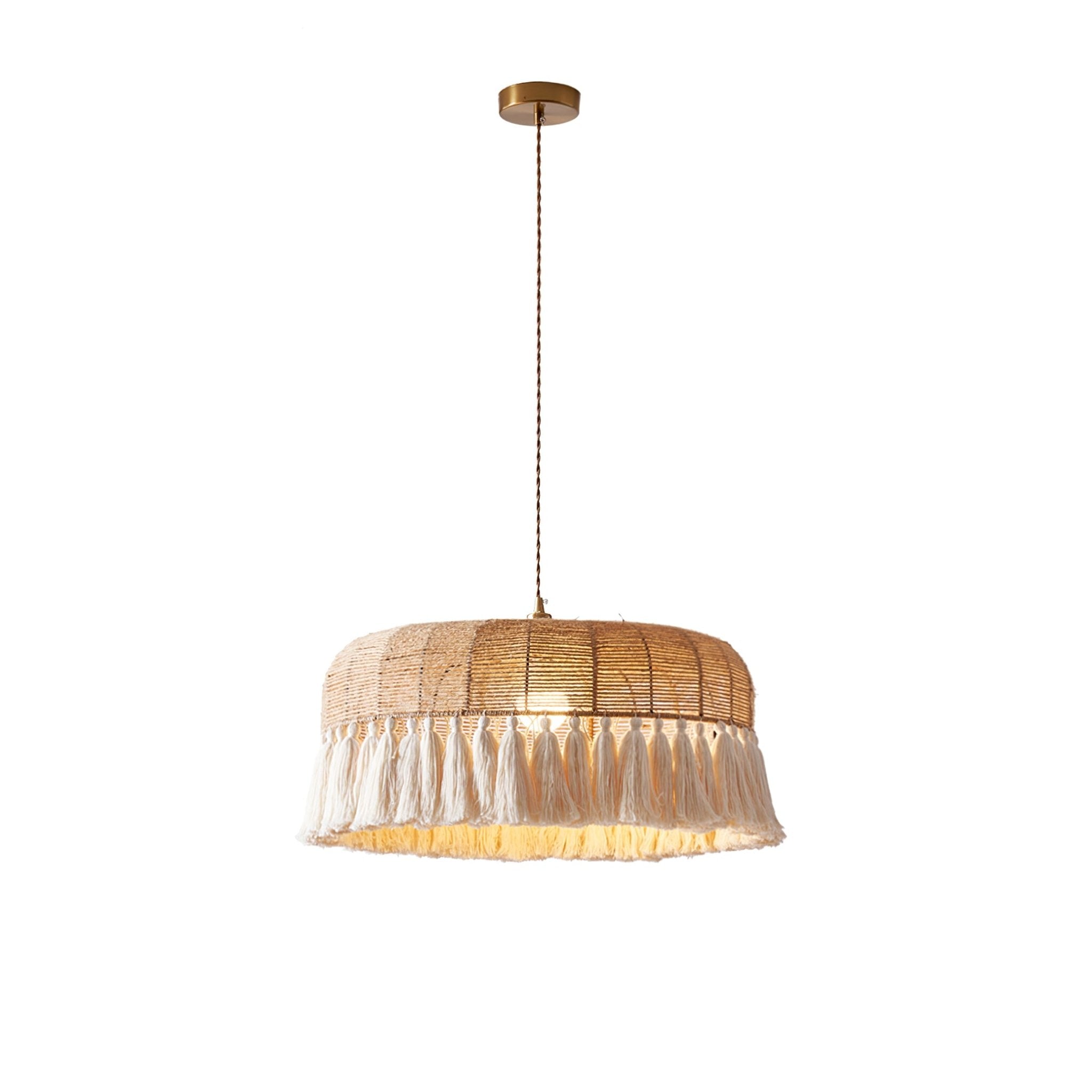 Handwoven Jute Pendant Light - Vakkerlight