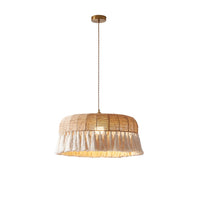 Handwoven Jute Pendant Light - Vakkerlight