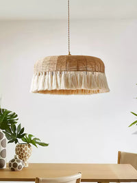 Handwoven Jute Pendant Light - Vakkerlight
