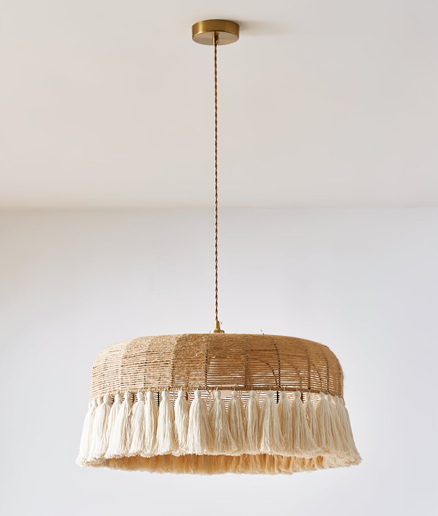 Handwoven Jute Pendant Light - Vakkerlight