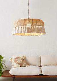 Handwoven Jute Pendant Light - Vakkerlight