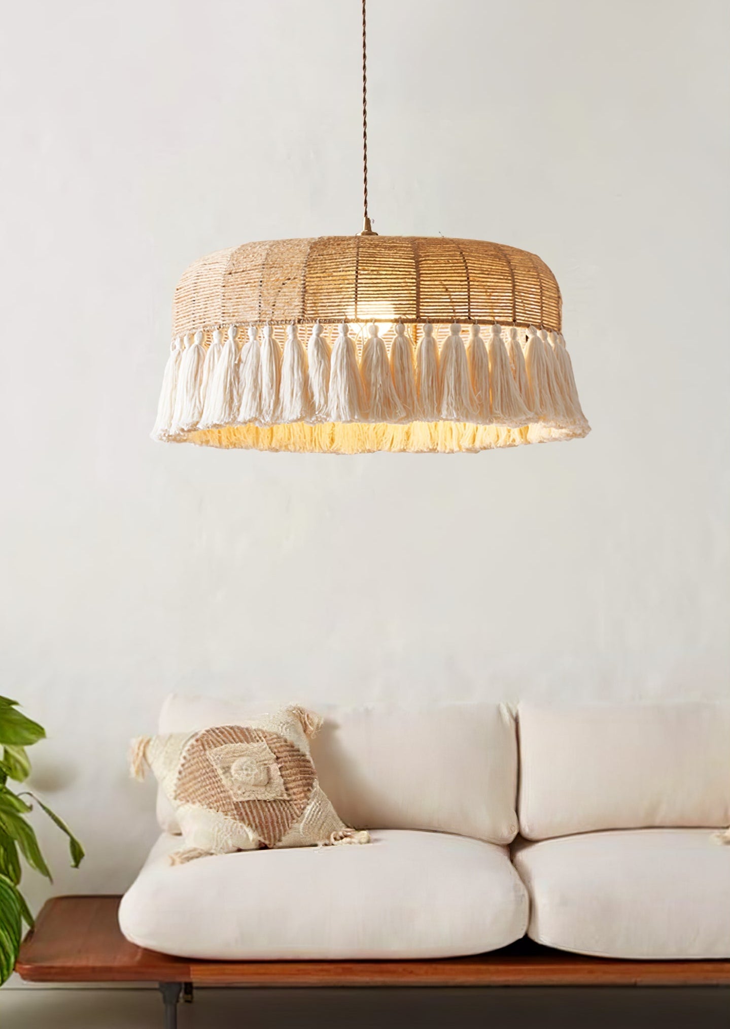 Handwoven Jute Pendant Light - Vakkerlight