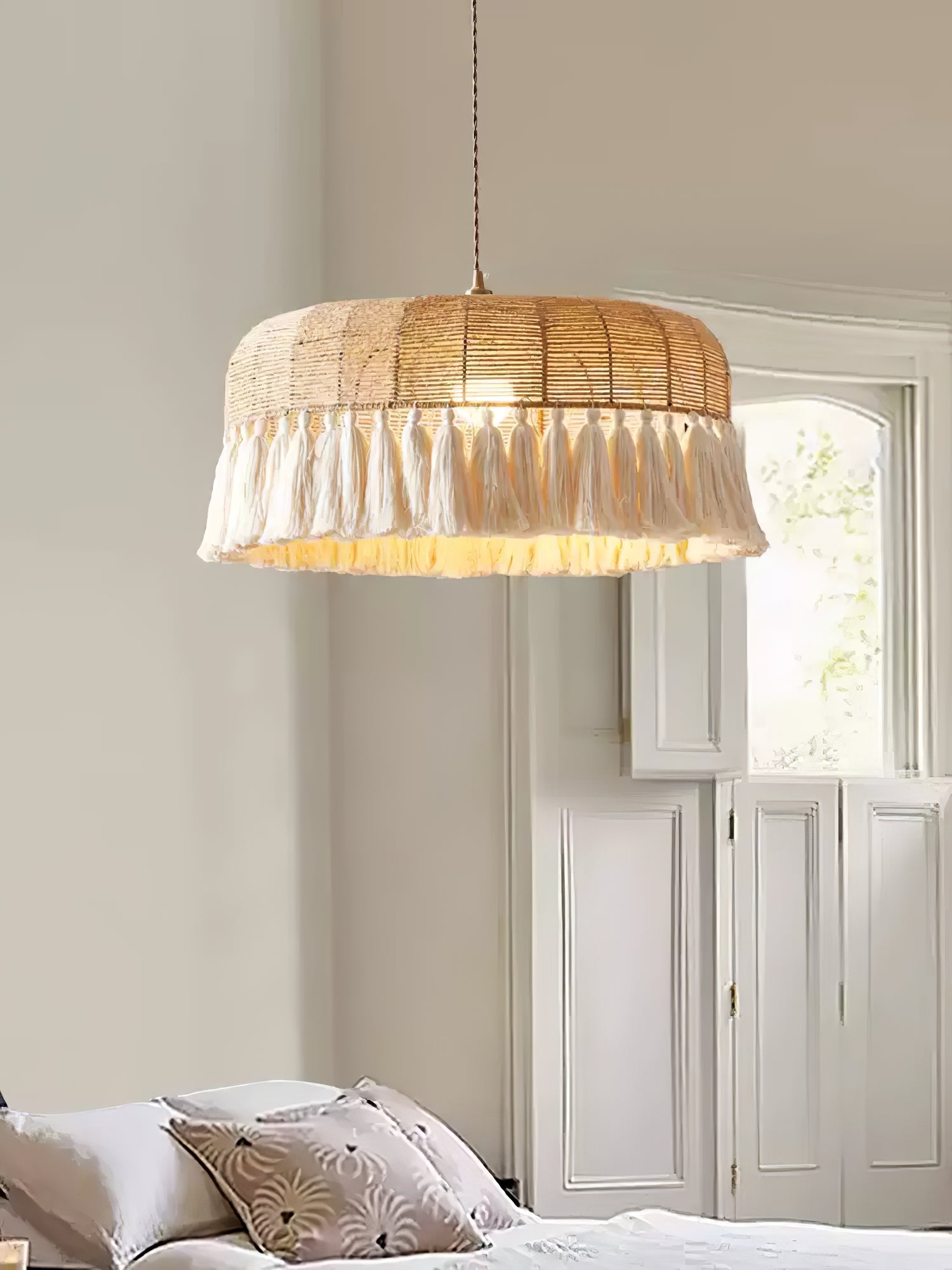 Handwoven Jute Pendant Light - Vakkerlight
