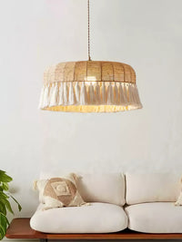 Handwoven Jute Pendant Light - Vakkerlight