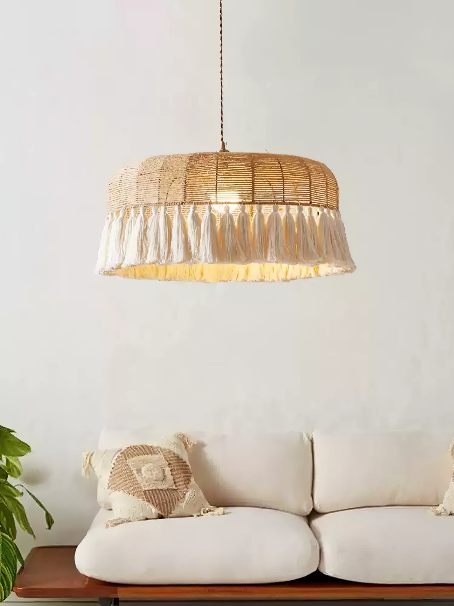 Handwoven Jute Pendant Light - Vakkerlight