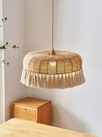 Handwoven Jute Pendant Light - Vakkerlight