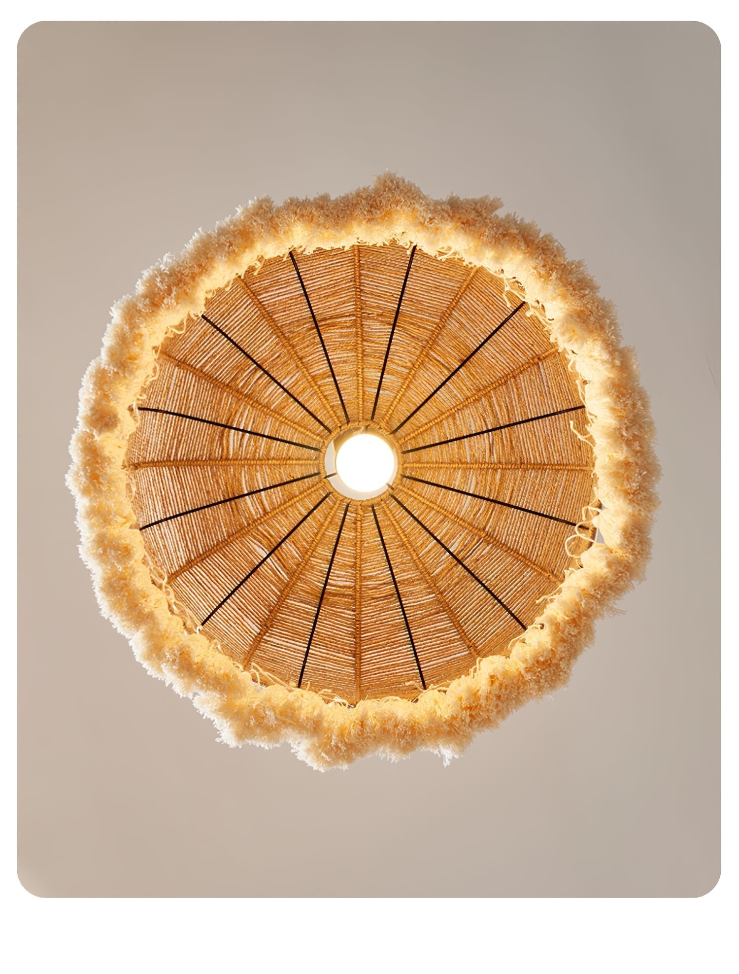 Handwoven Jute Pendant Light - Vakkerlight