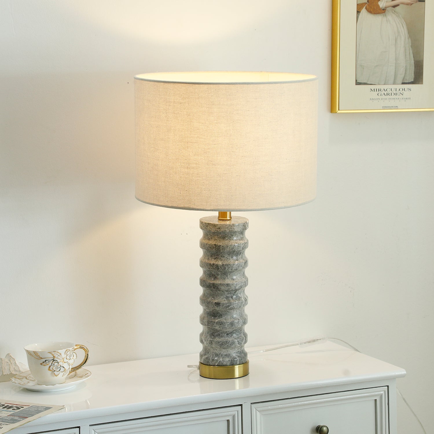 Julienne Marble Table Lamp - Vakkerlight