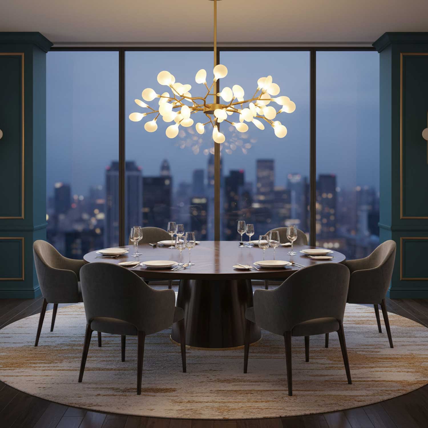 LED Firefly Sputnik Chandelier - Vakkerlight