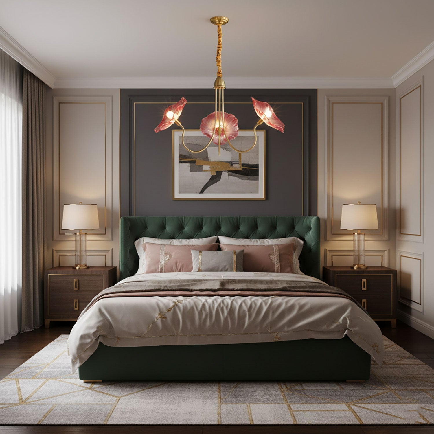 Lotus Leaf Glass Chandelier - Vakkerlight