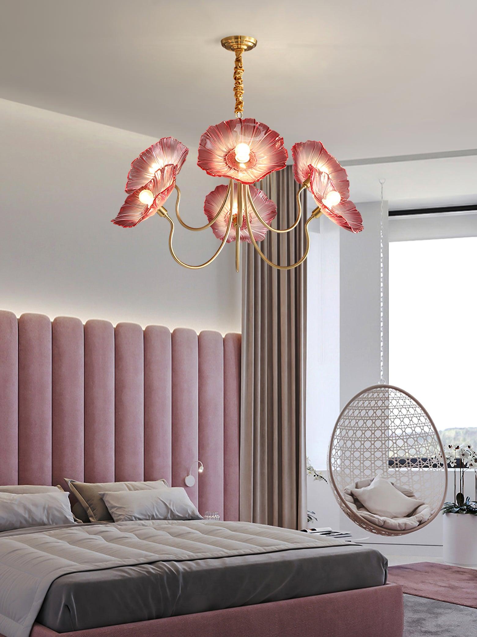 Lotus Leaf Glass Chandelier - Vakkerlight