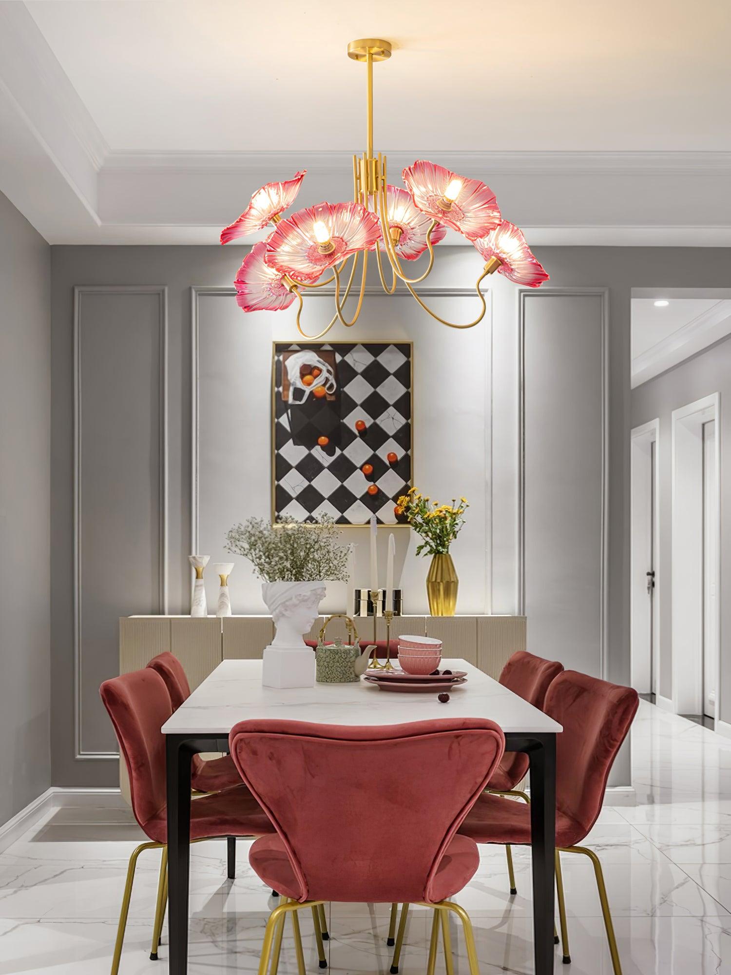 Lotus Leaf Glass Chandelier - Vakkerlight
