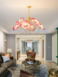 Lotus Leaf Glass Chandelier - Vakkerlight