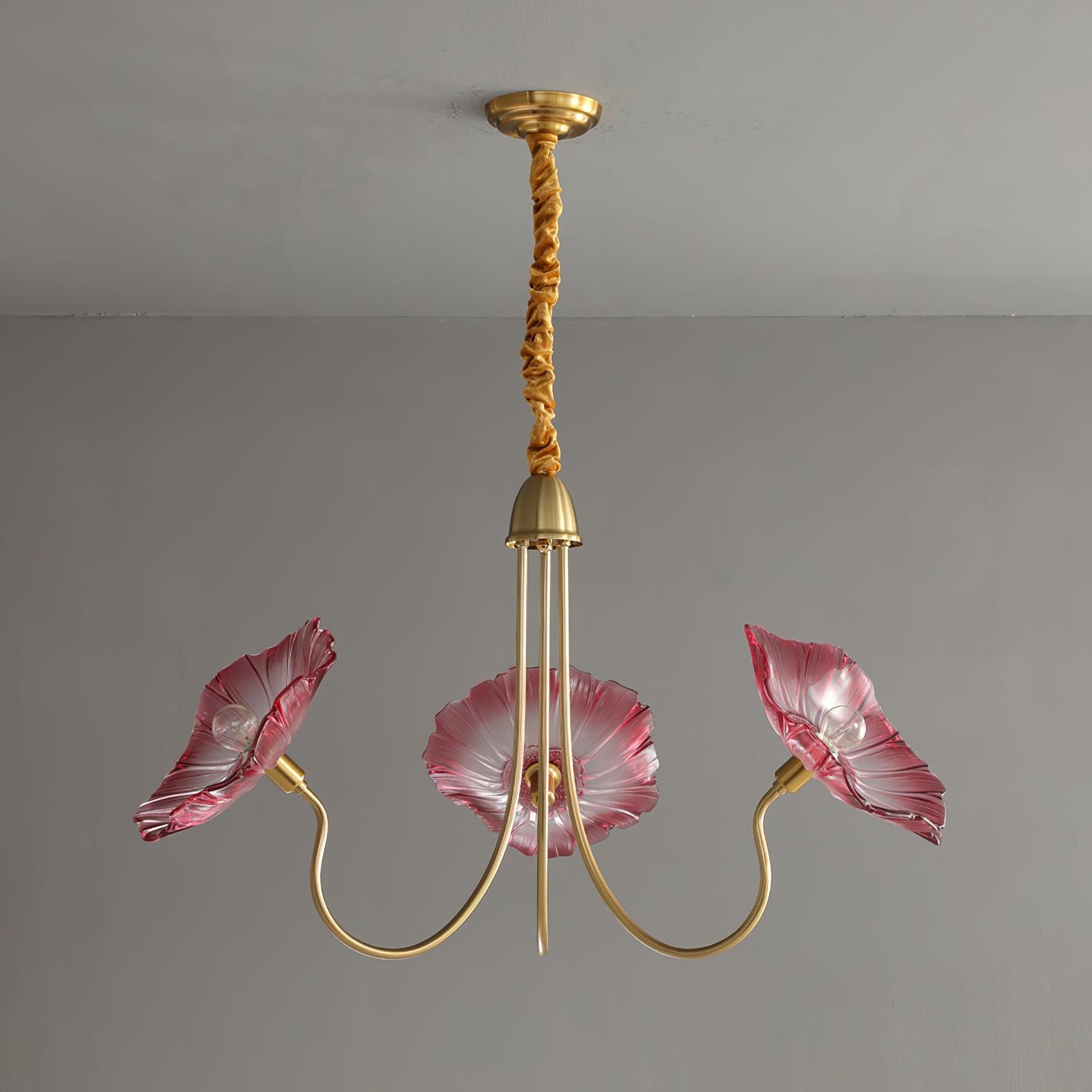 Lotus Leaf Glass Chandelier - Vakkerlight