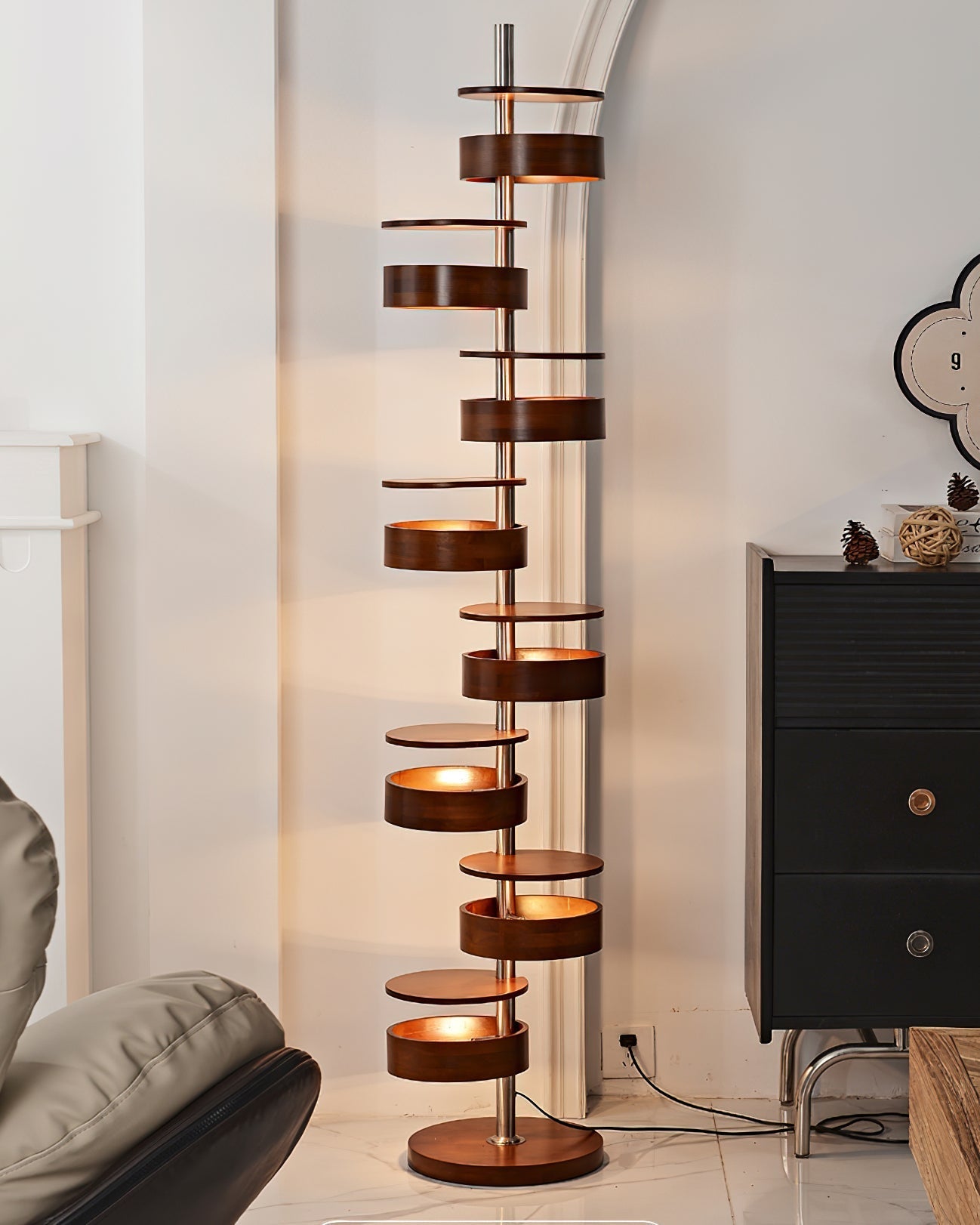 Luminis Wooden Floor Lamp - Vakkerlight