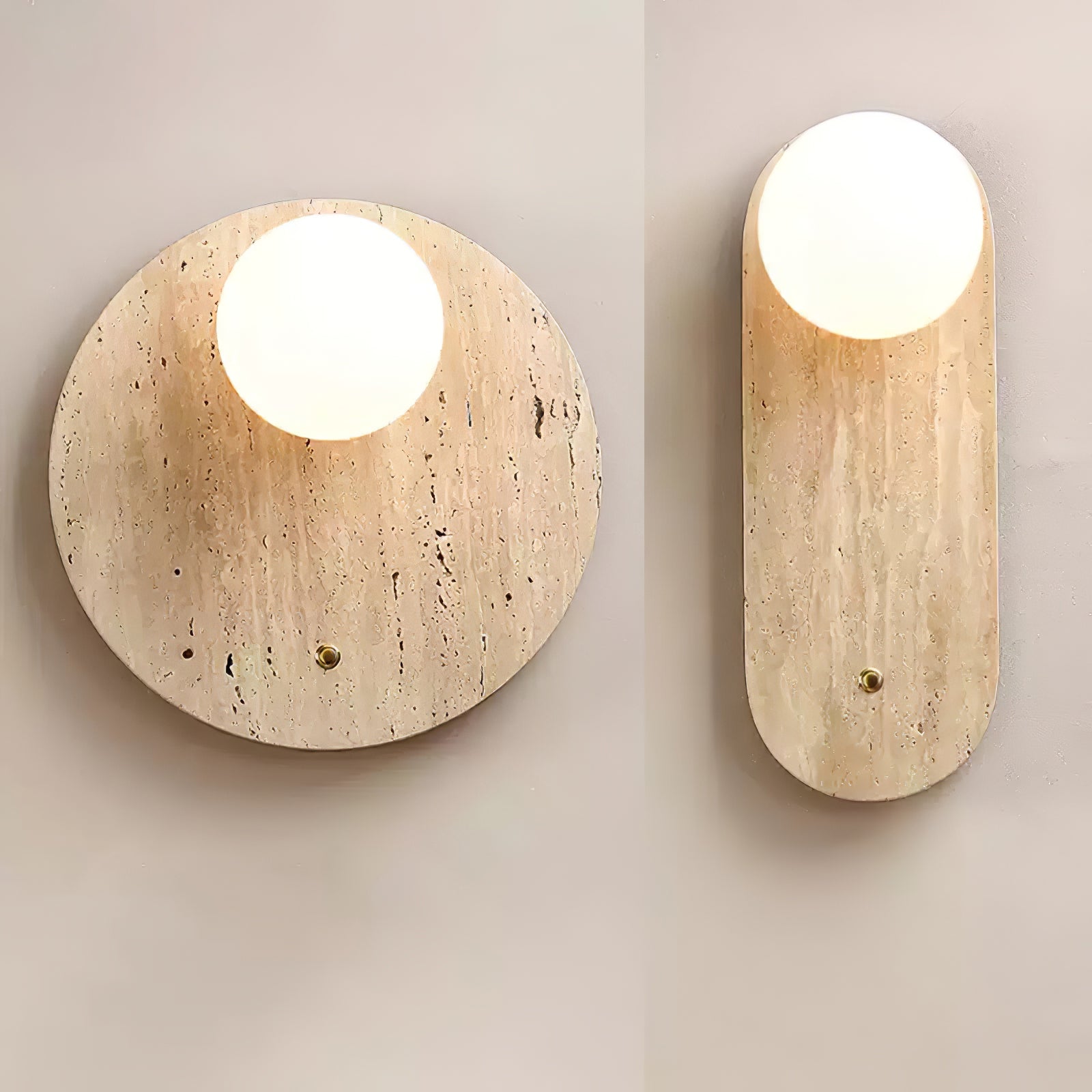 Luna Travertine Wall Sconce - Vakkerlight