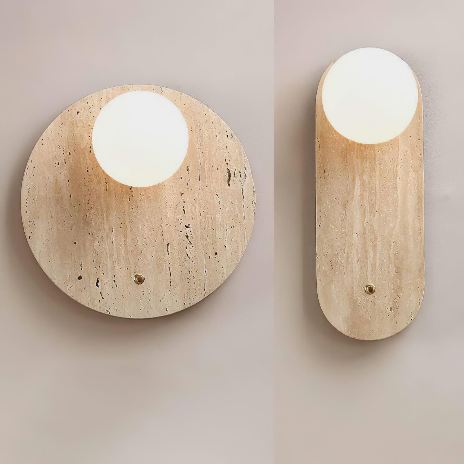 Luna Travertine Wall Sconce - Vakkerlight
