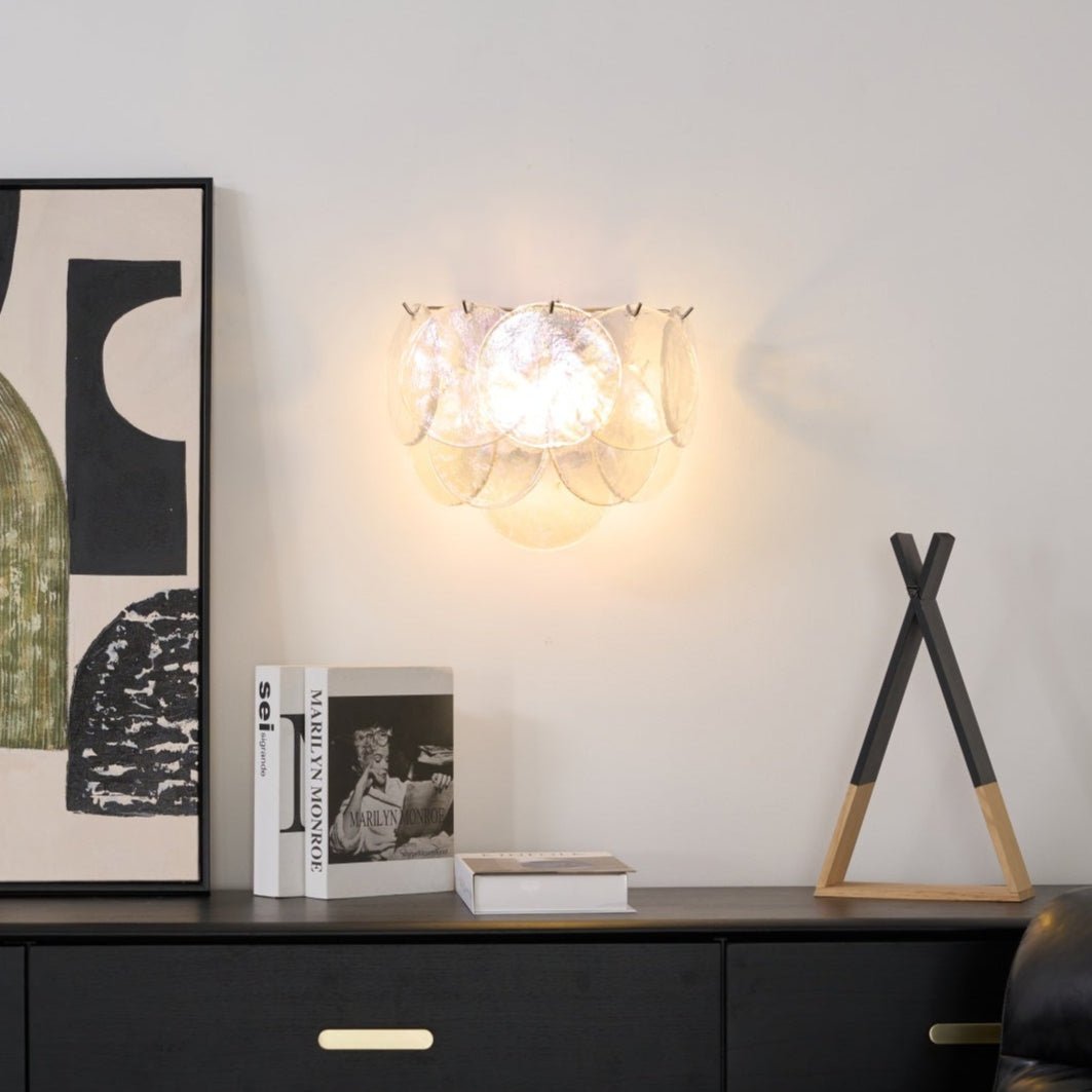 Lunaria Disc Murano Wall Lamp - Vakkerlight