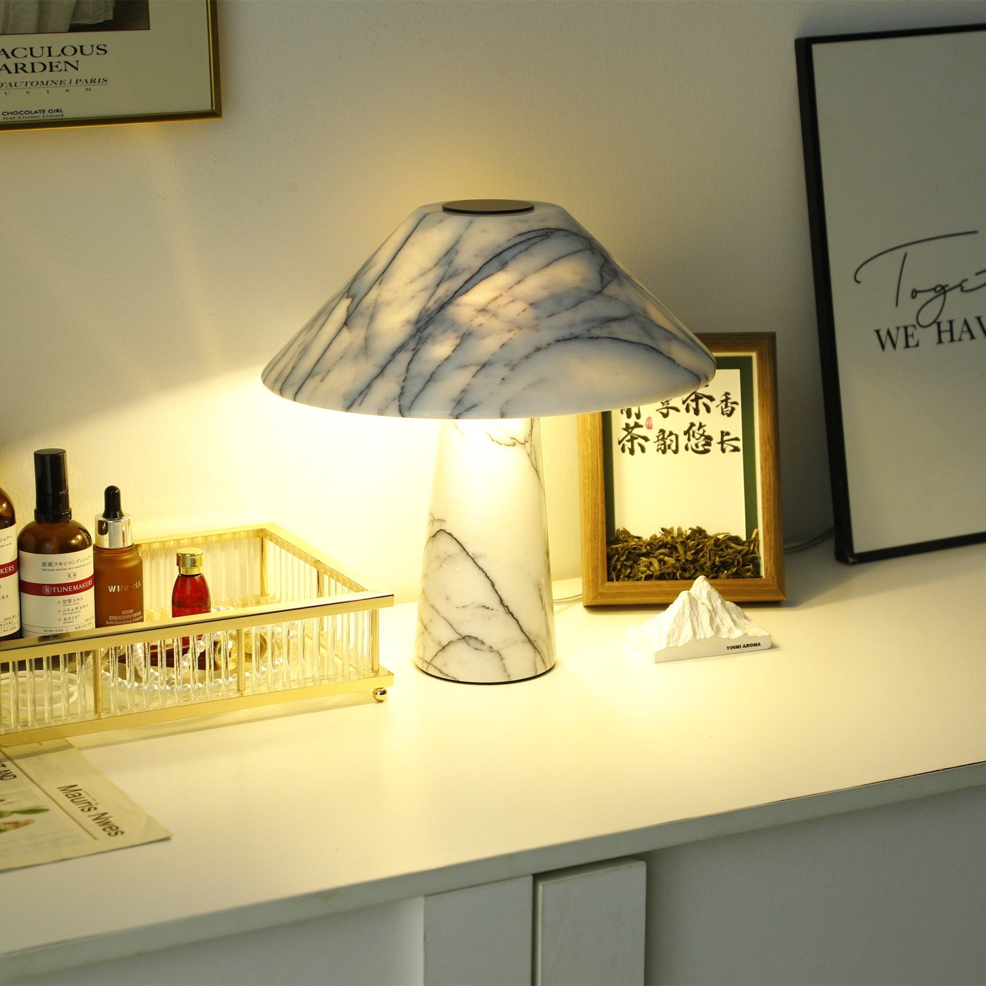 Marbella Marble Table Lamp - Vakkerlight