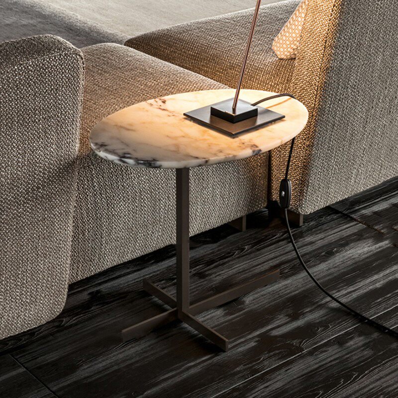 Marble Accent Side Table - Vakkerlight