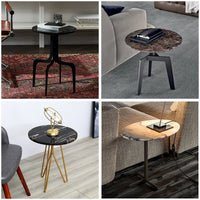 Marble Accent Side Table - Vakkerlight