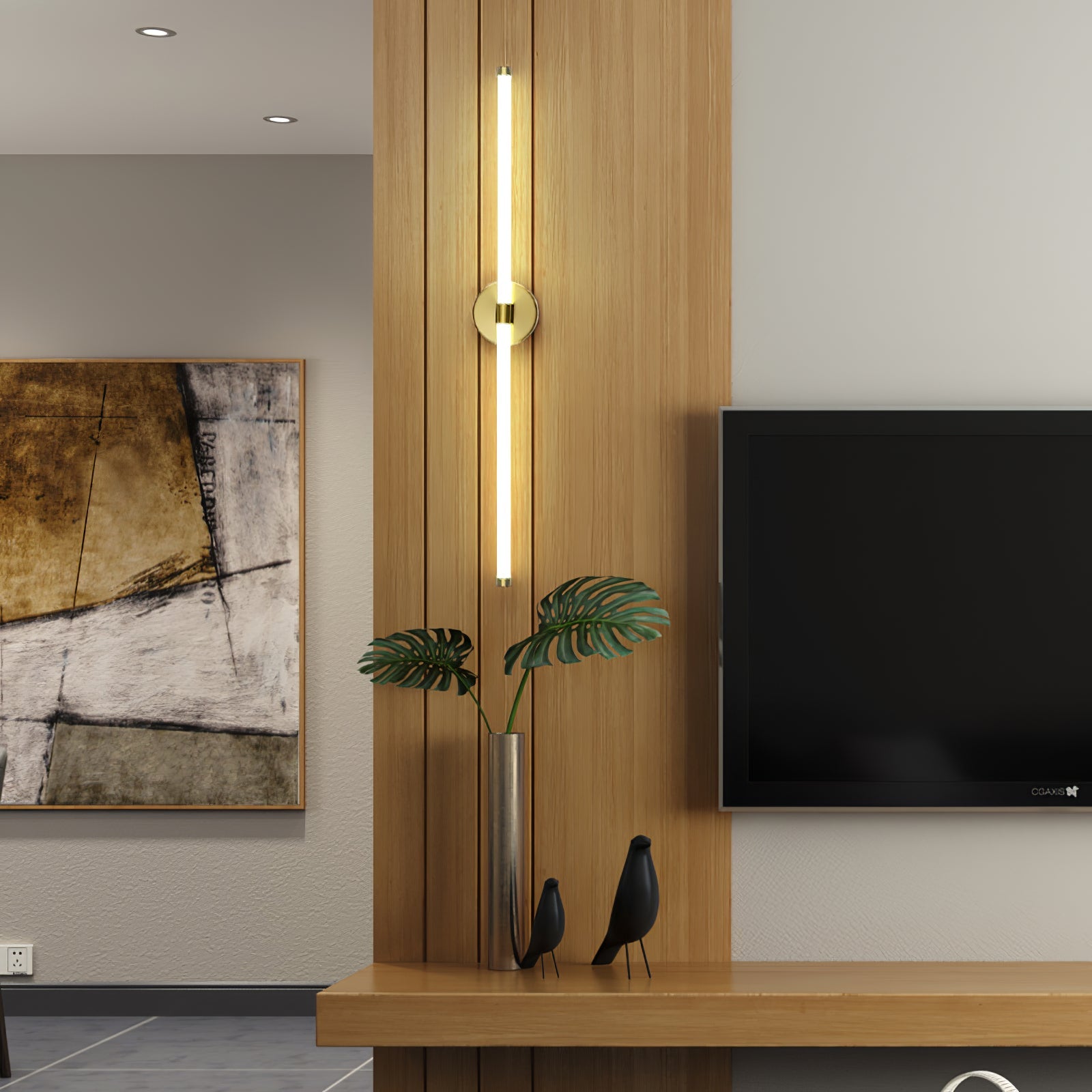 Minimalist Vertical Wall Sconce - Vakkerlight