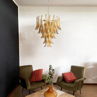 Amber Murano Glass Petals Chandelier - Vakkerlight