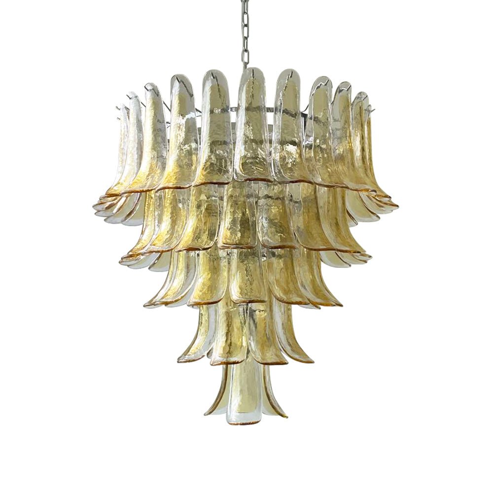 Amber Murano Glass Petals Chandelier - Vakkerlight