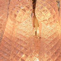 Murano Pink Glass Dewdrop Chandelier - Vakkerlight