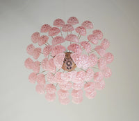 Murano Pink Glass Dewdrop Chandelier - Vakkerlight