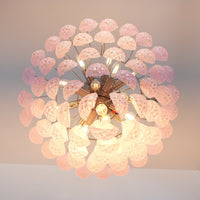 Murano Pink Glass Dewdrop Chandelier - Vakkerlight