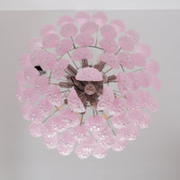 Murano Pink Glass Droplet Chandelier - Vakkerlight