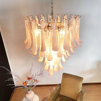 Murano Pink Glass Petals Chandelier - Vakkerlight