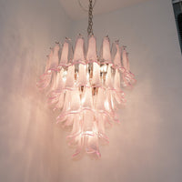 Murano Pink Glass Petals Chandelier - Vakkerlight
