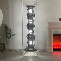 Noir Mesh Tower Floor Lamp - Vakkerlight
