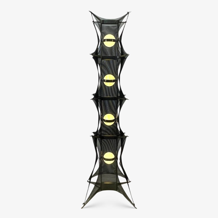 Noir Mesh Tower Floor Lamp - Vakkerlight
